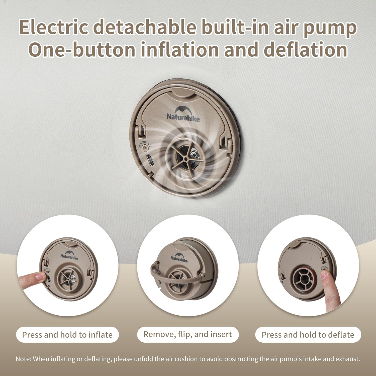 Drop Stitch Queen Air Mattress with Rechargeable Built in Pump & Washable Mattress Protector, 882 LBS Support, Adjustable Firmness, 1.5 Min Fast Inflate Inflatable Mattress for Home, Camping, Guest