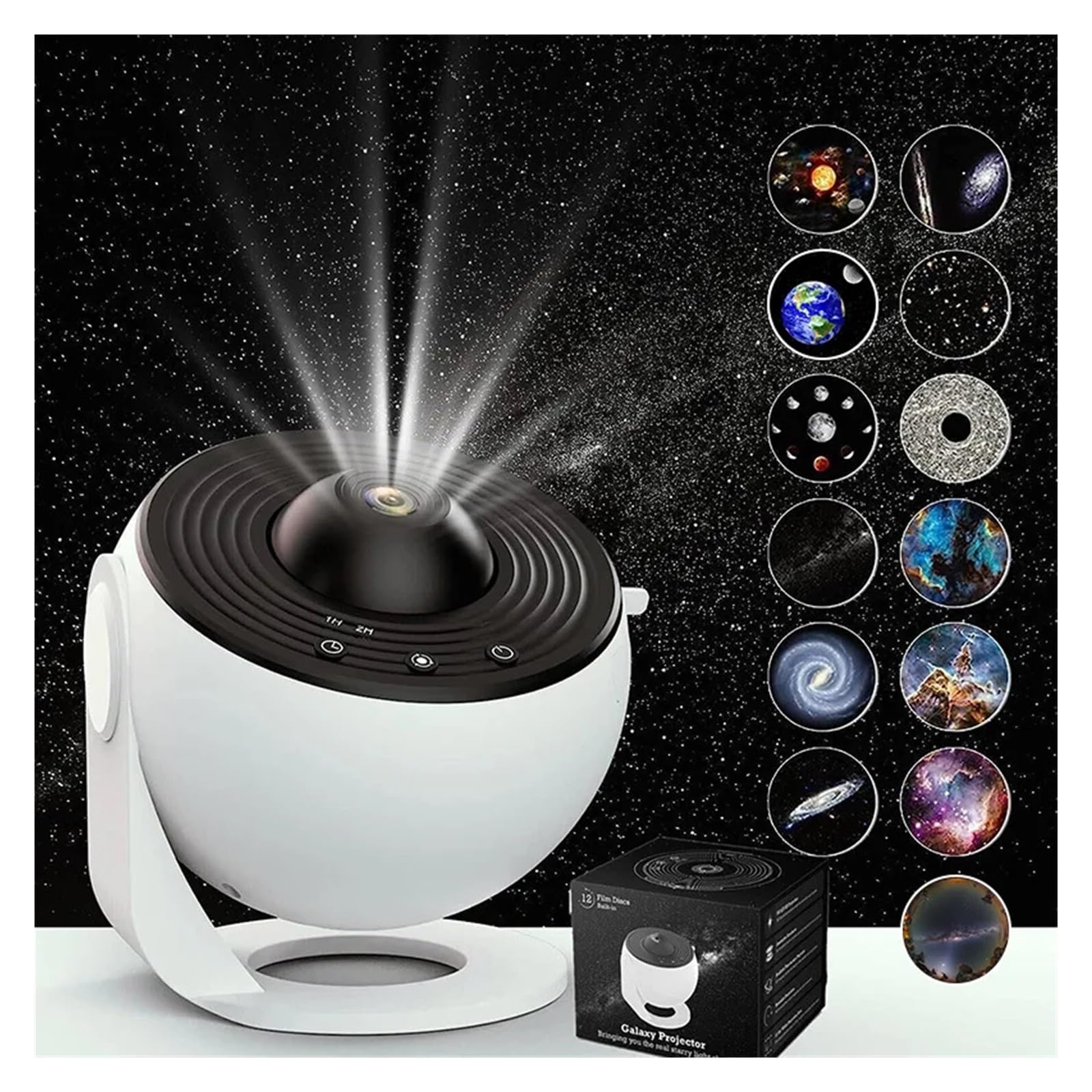 13 W 1 Projektor Gwiazd Nocna Lampka Galaktyki Gwiaździstego Nieba 360° Obrót Planetarium Lampa Dla Dzieci Sypialnia Deco ﻿ Przezroczysty Obrazowanie