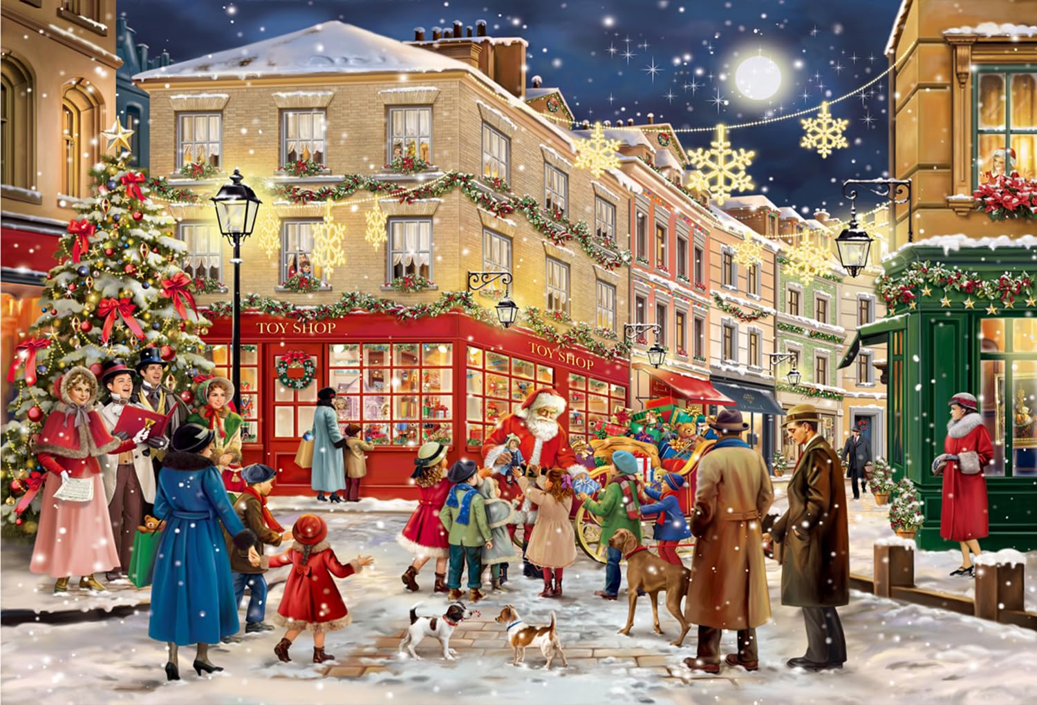 HGLCM 1000 Piece Jigsaw Puzzles for Adult Cute Dog Jigsaw Puzzle Gradient Puzzle Difficult Chrismas shop, 27.56 x 19.69 inches
