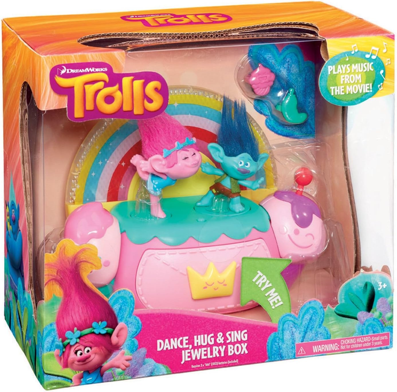 JP Trolls Dance/Hug and Sing Jewellery Box