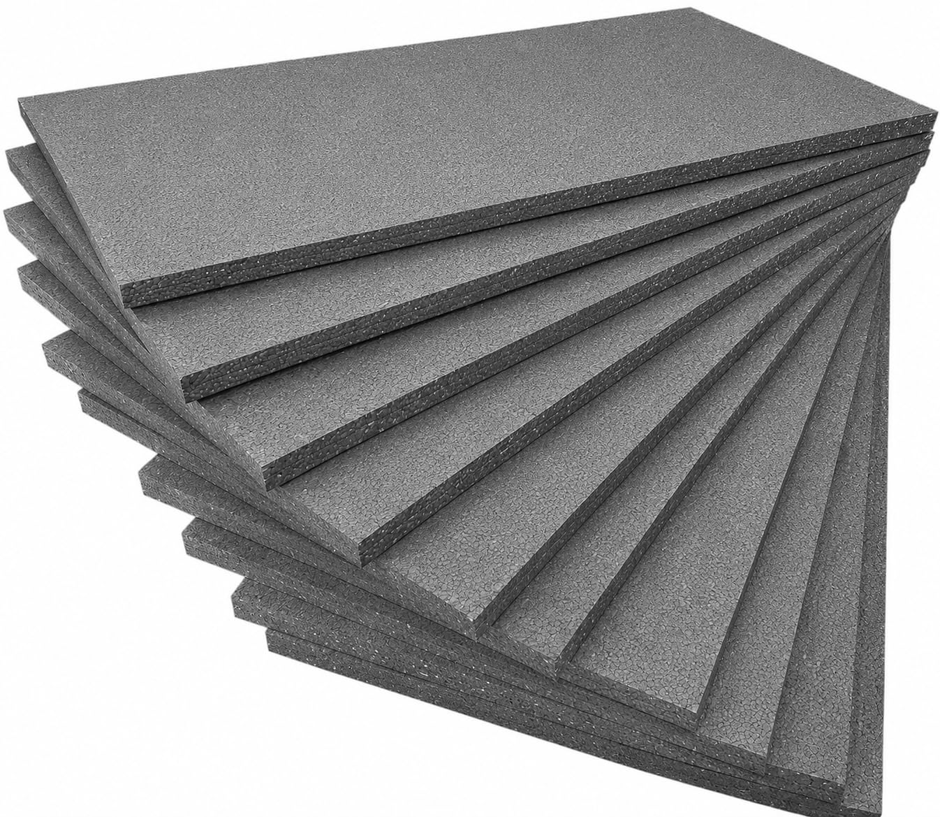 FUTURAZeta - Polistirolo GRAFITE Espanso - Spessore 2 centimetri - Pannelli per Isolamento Termico (10 Pan. - 5 Mq.) Alte prestazioni Densità Maggiorata