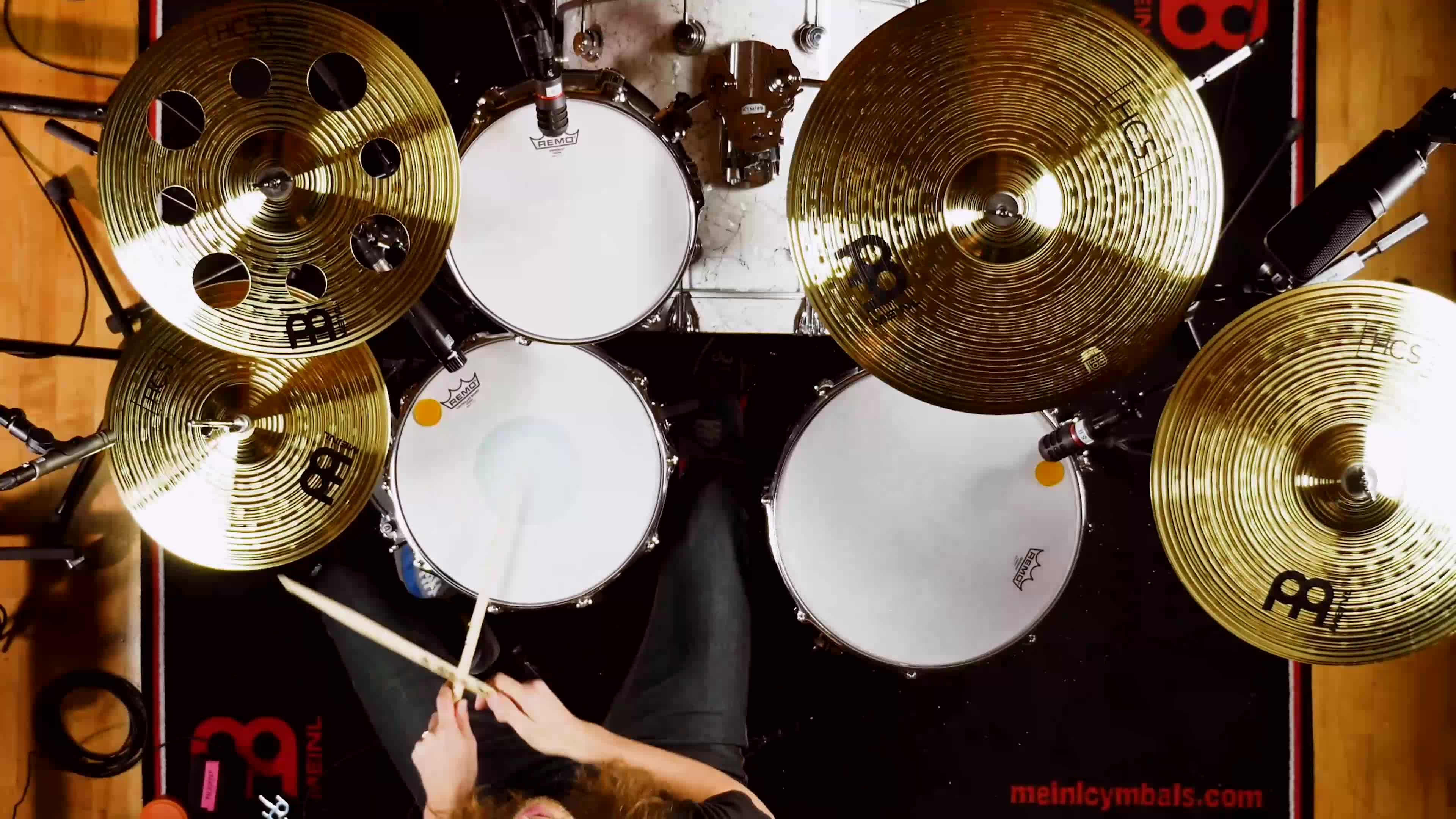 Set De Cymbales Meinl HCS - Hihat 14", Crash 16" Et 18", Ride 20" - Débutants