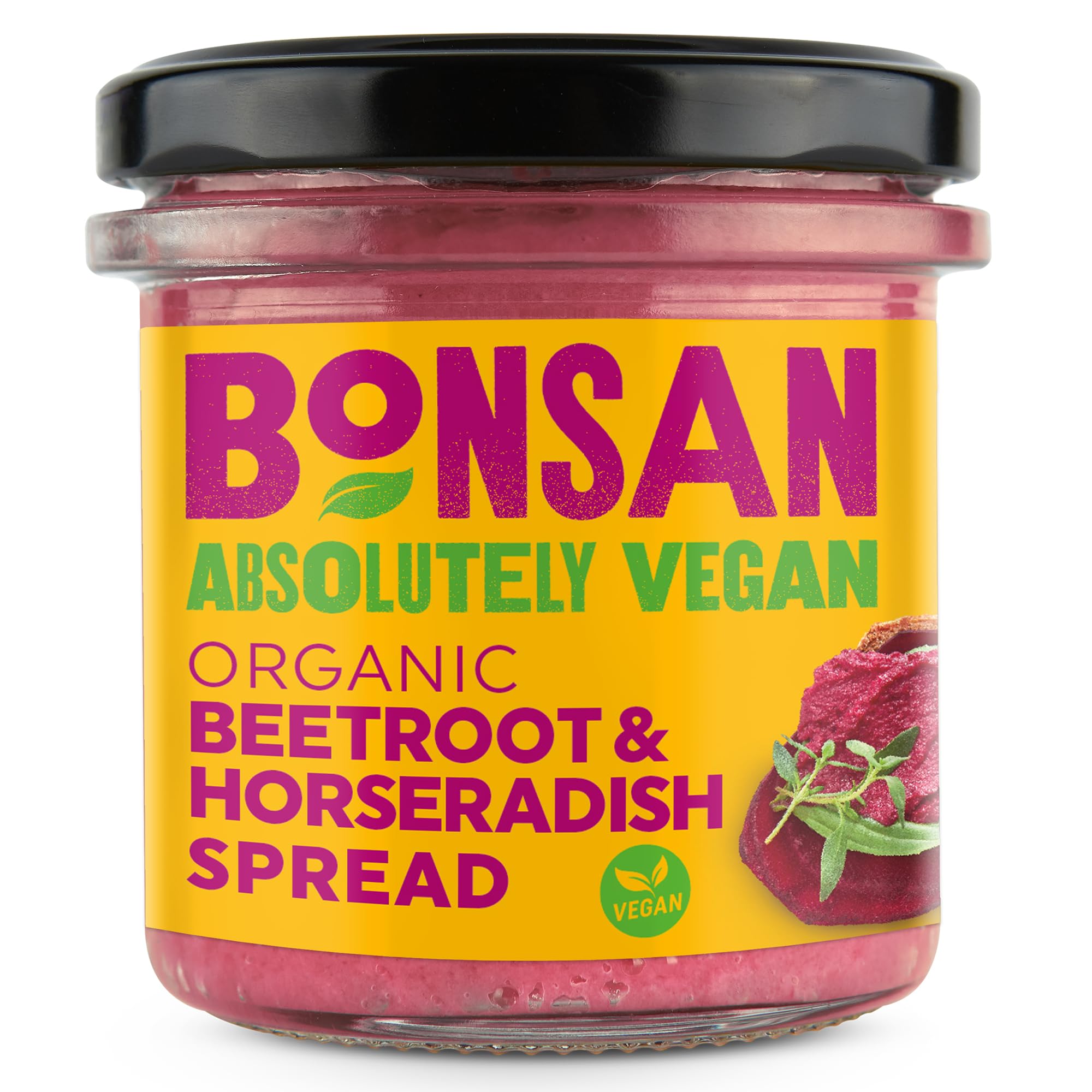 Bonsan Organic Beetroot & Horseradish Pate, 6 x 130g