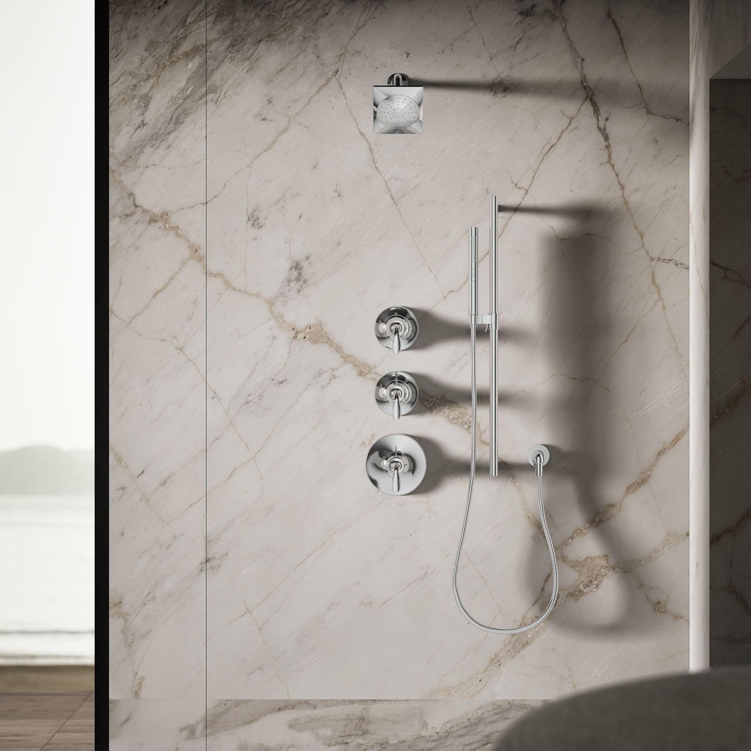 Kohler 45215-G-CP Loure® Single-function showerhead, 1.75 gpm, Polished Chrome