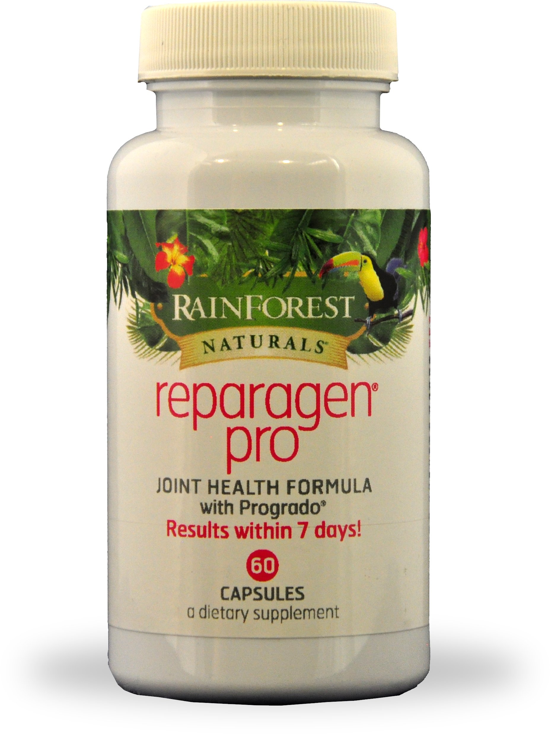 Rainforest Nutritionals Inc. Reparagen Pro 60 Capsules Clinically Proven Fast Acting All Natural Joint Health Supplement
