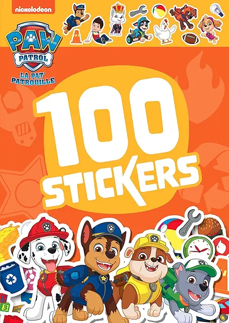 Pat' Patrouille Stickers - Pack de 100 autocollants pour enfants