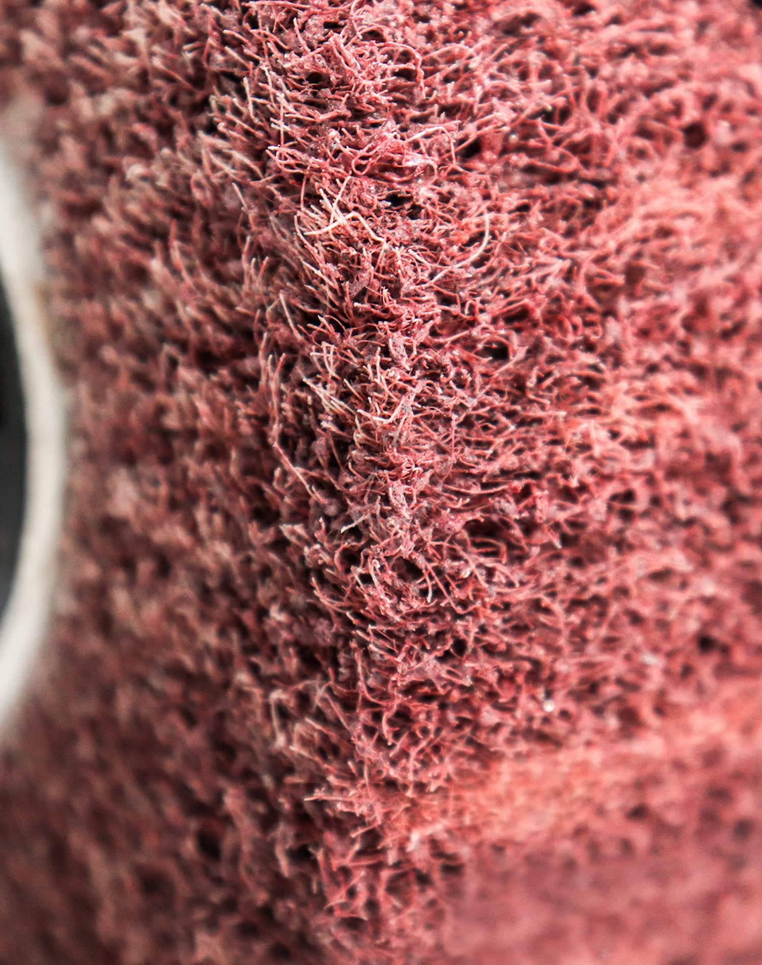 QWORK Rotelle abrasive in tessuto non tessuto a grana 60, per trafilatura, lucidatura, confezione da 4, utilizzate per superfici lisce in acciaio inossidabile