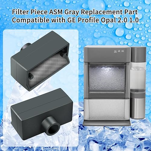 Miniatura 2 de Pieza de repuesto de pieza de filtro compatible con máquina de hielo GE Profile Opal 1.0 y para máquina de hielo Opal 2.0, OPAL01GENSS, OPAL01GENKT,
