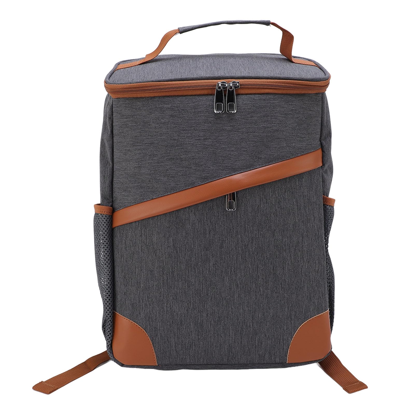 Muiltvoe Cooler Backpack Insulated Lunch Bag Leakproof Thermal Picnic Backpack for Camping Beach Outdoor with Large Capacity Multi-Pockets (Black)
