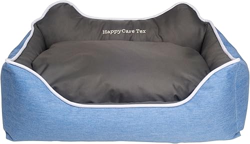 Miniatura 12 de long rich Happycare Textiles - Cama rectangular para mascotas HCT-TX1-SAGE-S, salvia a gris Azul/ Gris,Sabio A Gris