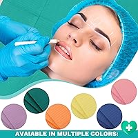 Vista 4 de Newwiee 750 Piezas Baberos Dentales Desechables a Granel Impermeables Hoja de Tatuaje Cubierta de Bandeja para Pacientes para Arte de Uñas de Arco