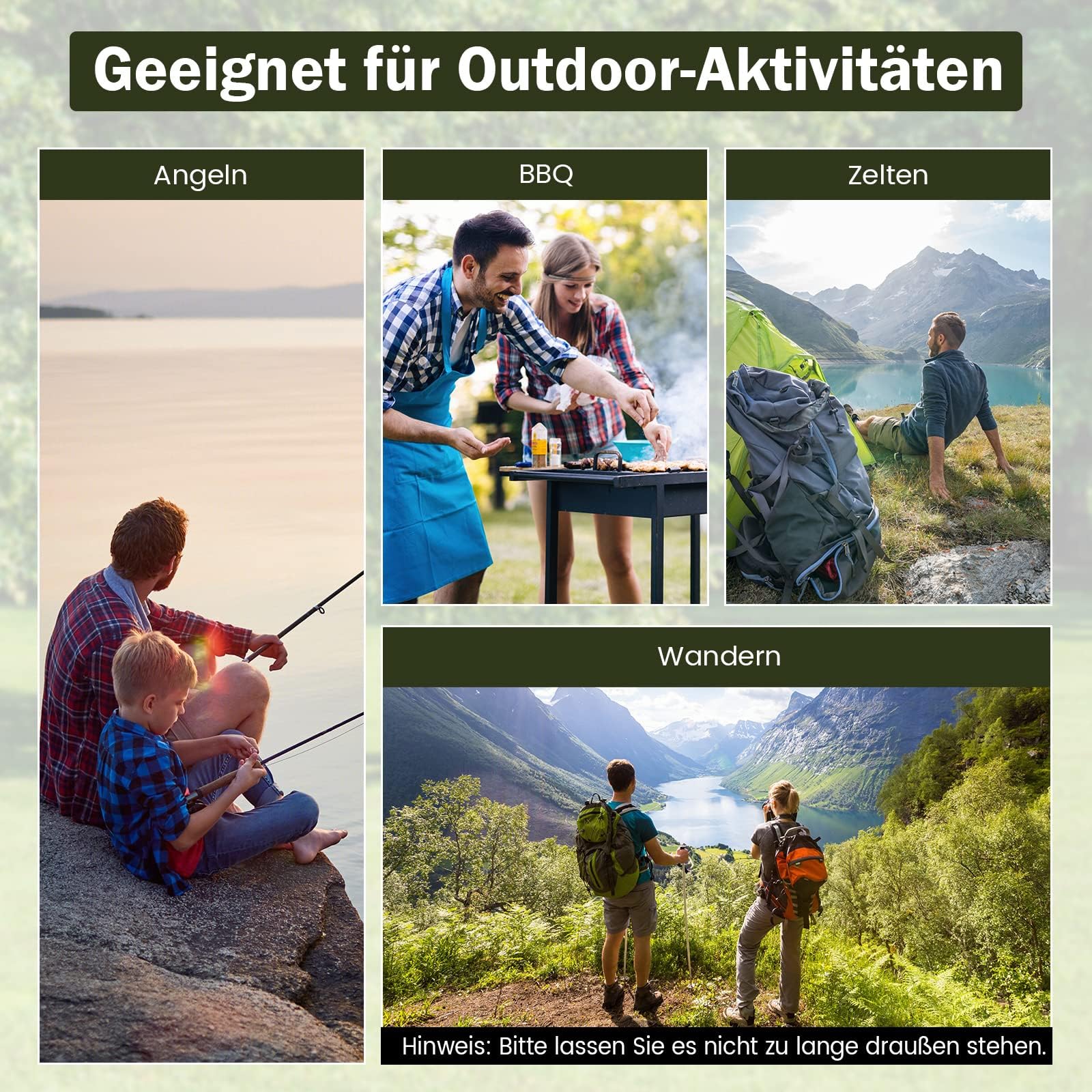 GOPLUS Campingstuhl faltbar 2er Set, Liegestuhl klappbar aus Bambus, Gartenstuhl bis 150kg belastbar, Klappstuhl leicht tragbar mit Tragetasche, Strandstuhl für Camping, Picknick & Angeln (Weiß)