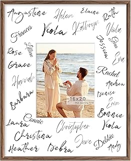 Axeman 16x20 Signature Picture Frame with 8x10 White Mat – Wedding Guest...