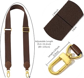 Solid Color Canvas Purse Strap Handbag Strap Adjustable Replacement Cross Bands