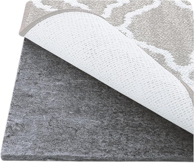 Nevlers 9x12 Rug Pad for Carpet 1/4" Non Slip Rug Pads for Hardwood Floors TPO