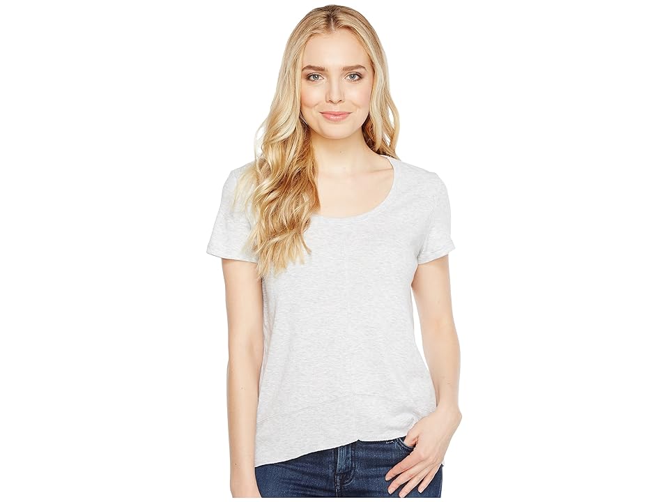 

Lilla P Rib Bottom Scoop Neck (Heather Grey) Women's Clothing
