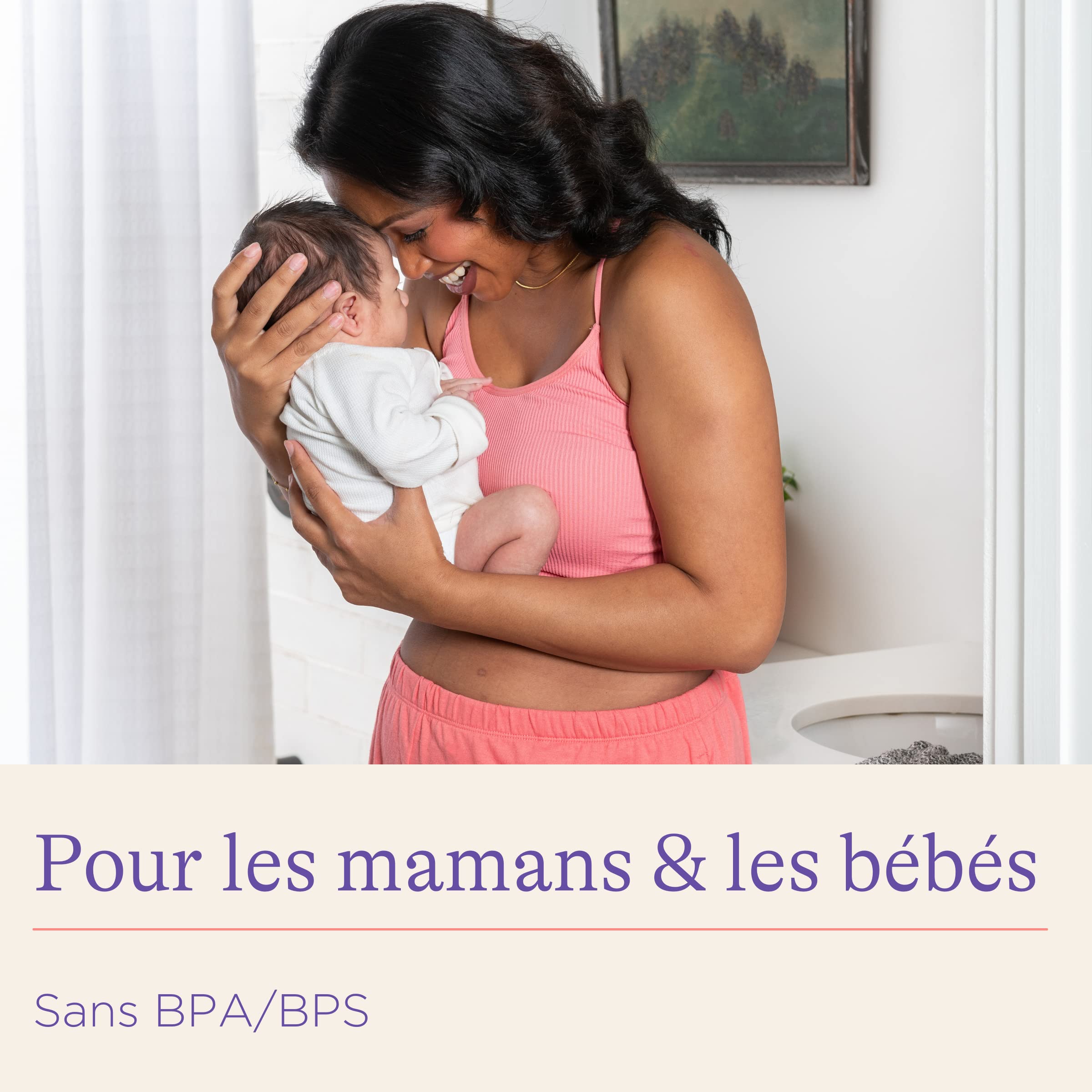 Lansinoh bouts de sein allaitement taille 2 (24 mm) x2 + étui – Silicone ultra fin sans BPA/BPS – Aide à la mise au sein pour mamelons plats ou ombiliqués – Préserve le contact peau à peau.