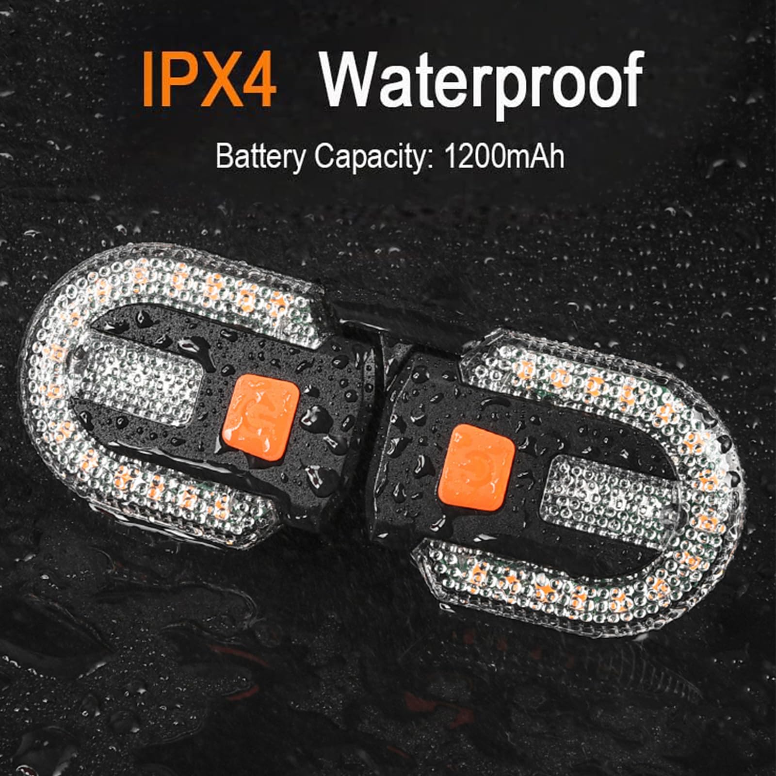 Clignotants de vélo avec télécommande sans fil, lampe arrière LED rechargeable, étanche IPX44 pour vélo de nuit