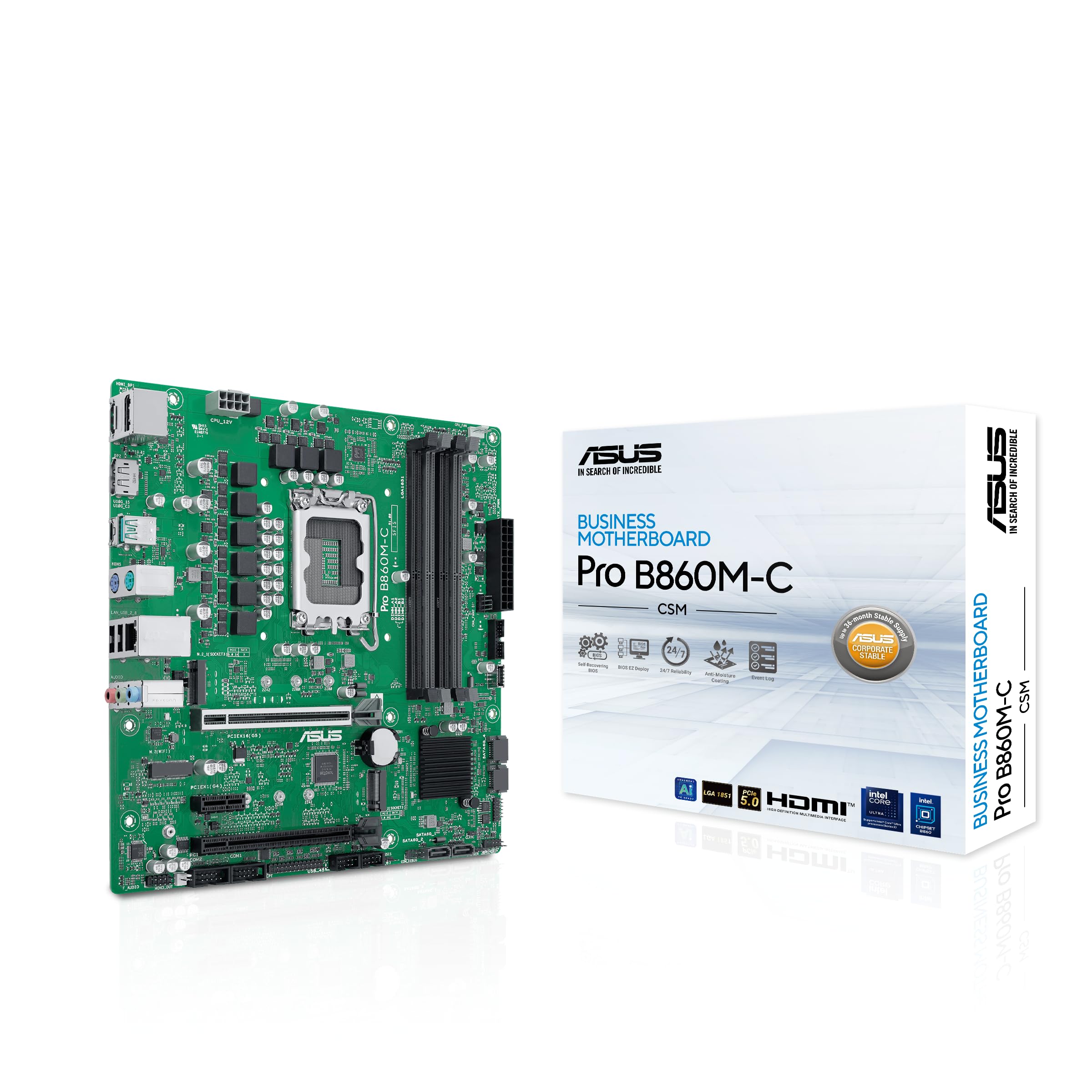 ASUS PRO B860M-C-CSM Intel B860 LGA 1851 (Socket V1) micro ATX