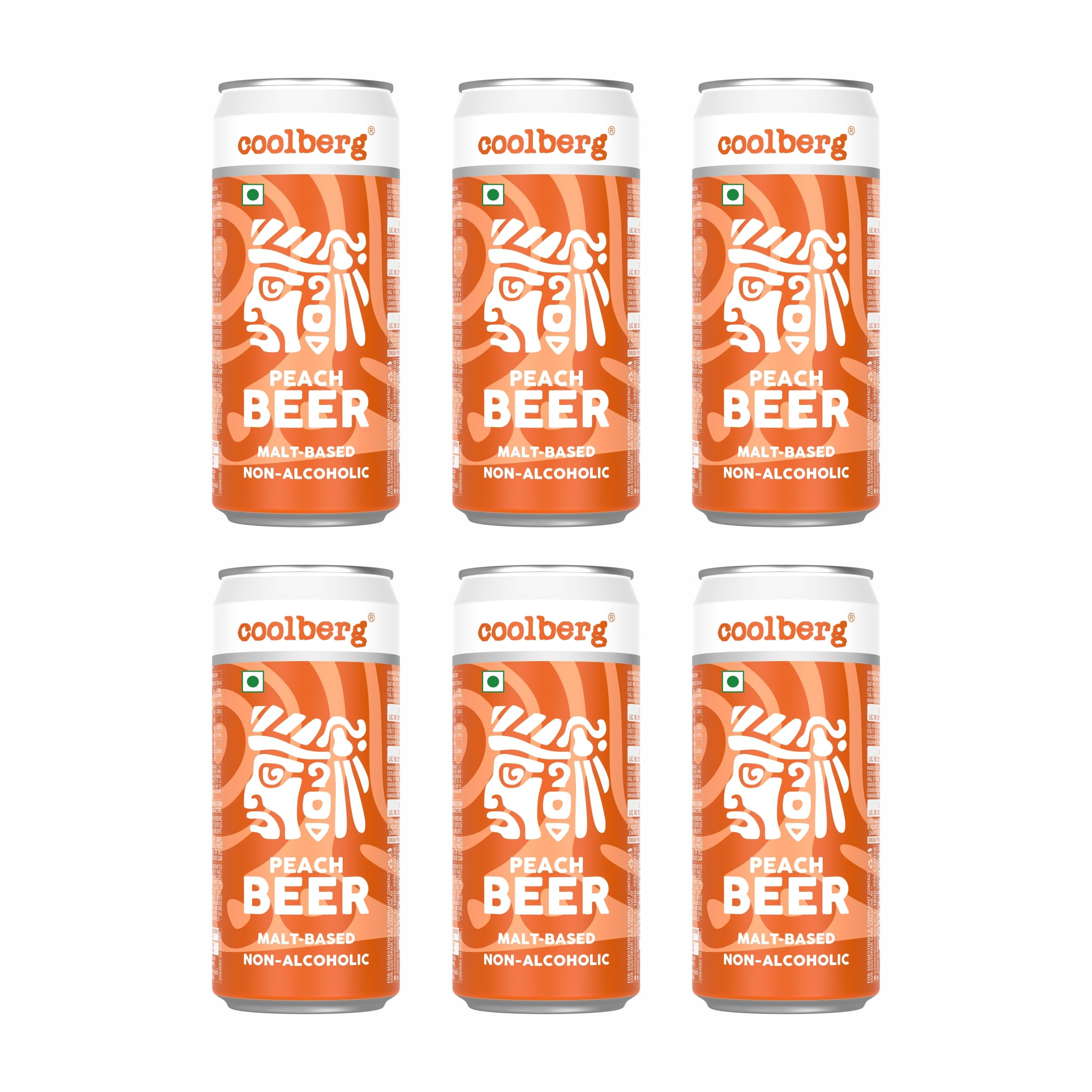 Coolberg Peach Non Alcoholic Beer 300ml CANs - Pack of 6 (300ml x 6) (B0BMG9M588) Amazon Price History, Amazon Price Tracker