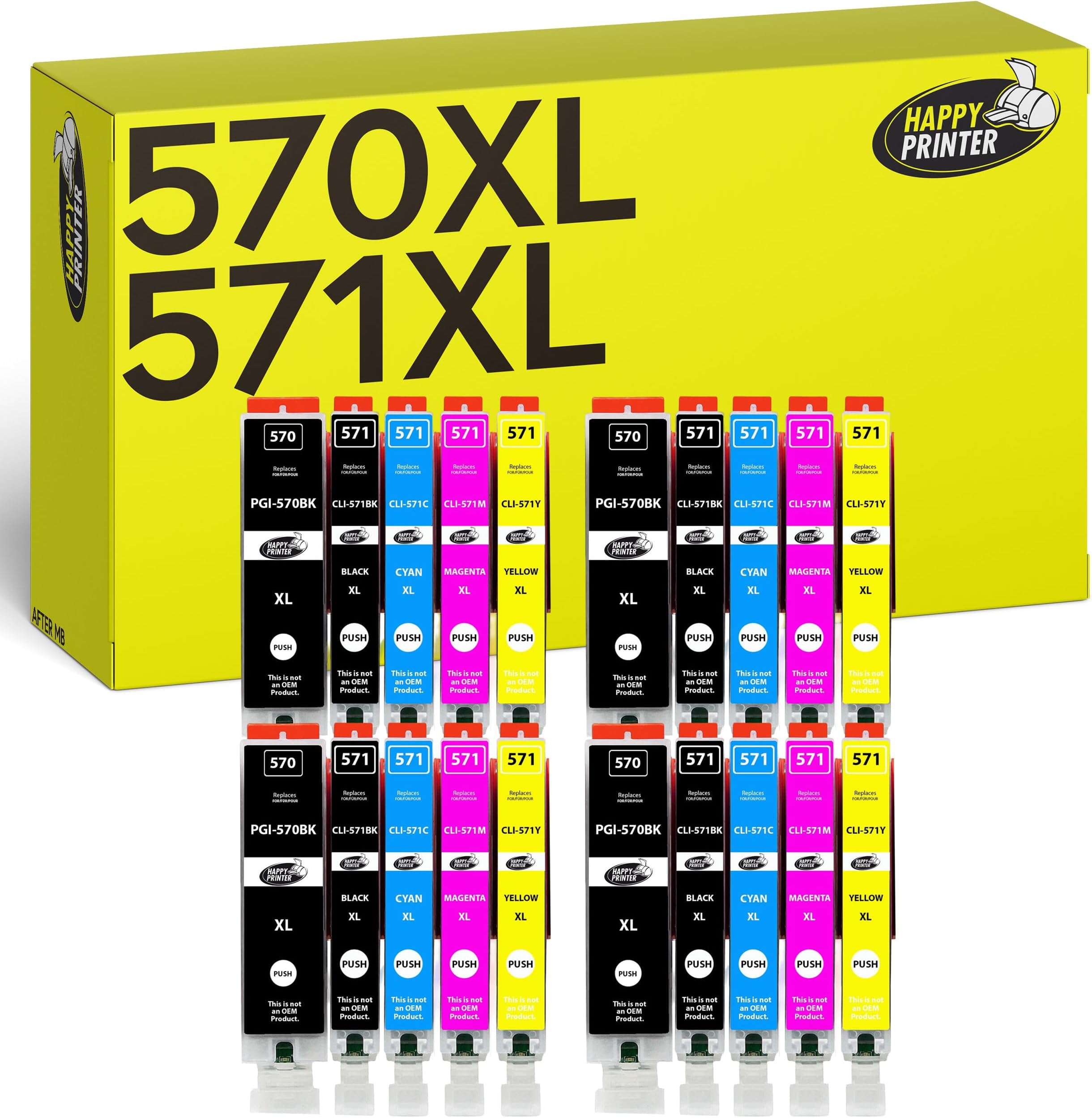 Supply Guy 30 XL Patronen kompatibel mit Canon PGI-570 CLI-571 für MG5700 MG5750 MG5751 MG5752 MG5753 MG6800 MG6850 MG6851 MG6852 MG6853 TS5000 TS5050 TS5051 TS5053 TS5055 TS6050 TS6051 TS6052