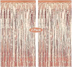 Tende A Frange Metalliche Per Feste - 3 Pezzi 1x2.5m, Decorazioni Lamina, Per Compleanni/Natale - Foto 4