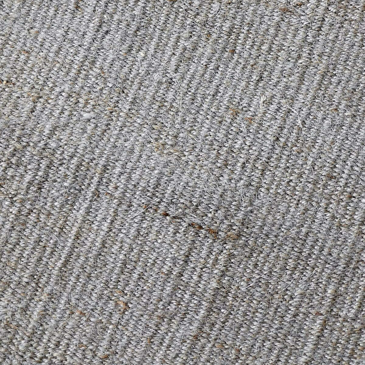 Tapis en jute et coton avec franges gris clair 160x230 - style bohème