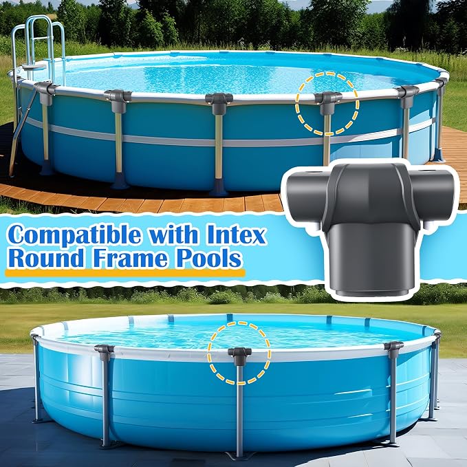 Junta en T para Piscinas Redondas Compatible Con Intex miniatura 4