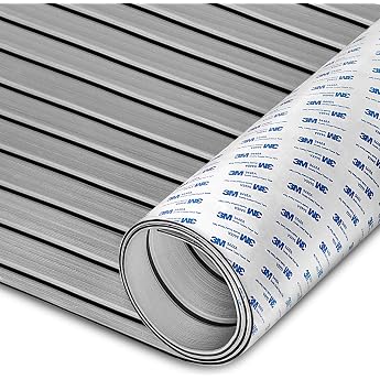 HXBYX EVA Foam Boat Flooring with 3M Self-Adhesive Support DIY Boats Decking Marine Leaf Faux Teak Material Non-Slip Cooler Pads for Kayak Yacht SwimPool RV 240 x 112 cm/240 x 79 cm/240 x 41 cm