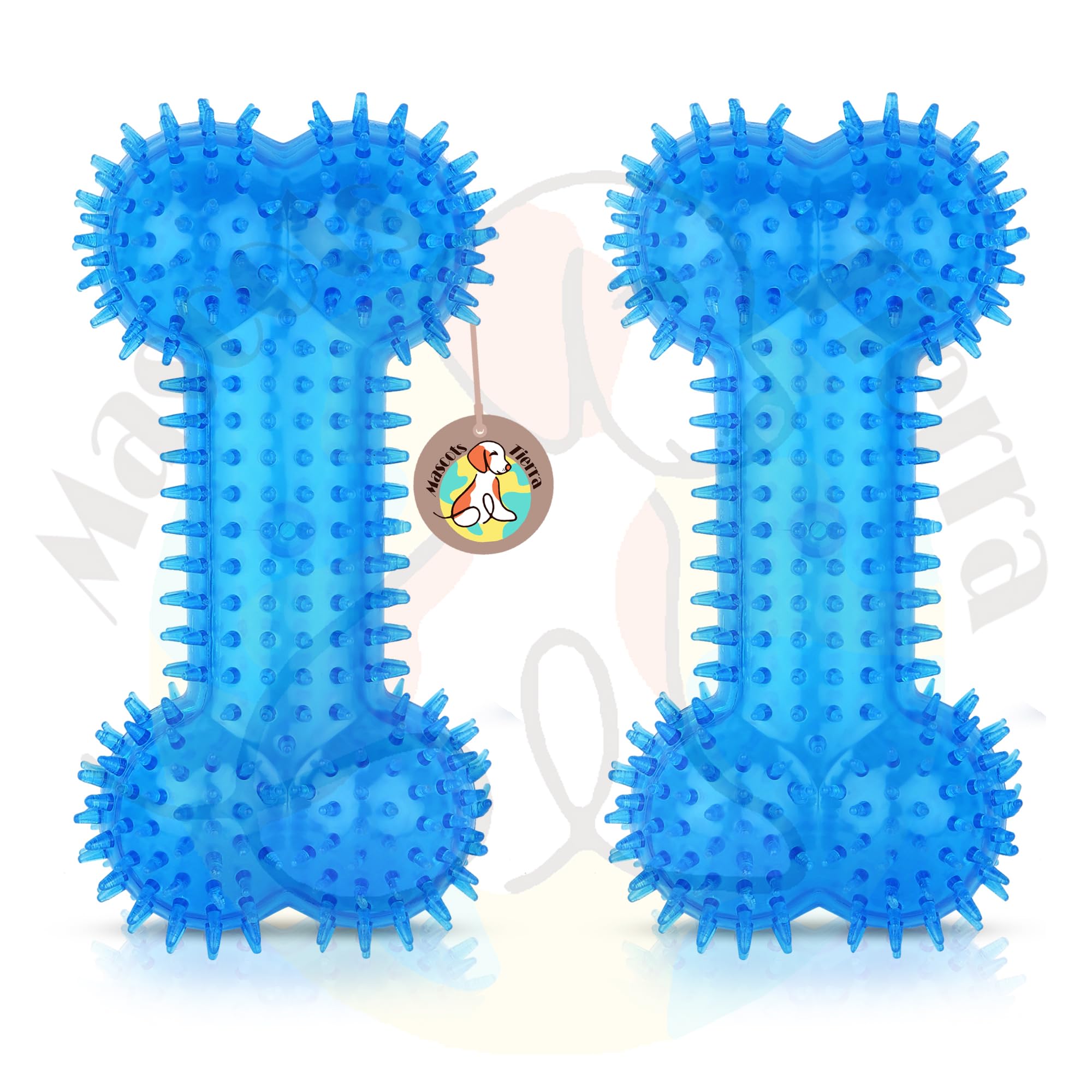 Mascots Tierra Dog Spike Squeaky Non-Toxic Chew Bone for Dogs Toss Fetch Toys with TPR Rubber Toys for Small Medium Large Dogs for Teething | Cleaning | Playing | Training Toy (Color May Vary) -2 pcs (B0BZPGGFWC) Amazon Price History, Amazon Price Tracker