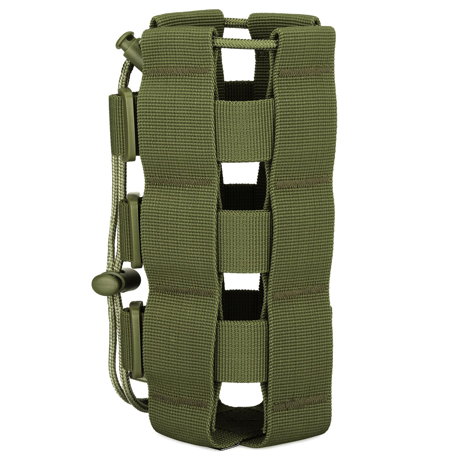 Huntvp Tactical Military Water Bottle Belt Pouch, Bottles Bag Holder Carrier Molle 1000D Drinking Holder Bag for Hiking Cycling Running Camping (Army Green) โ image 1