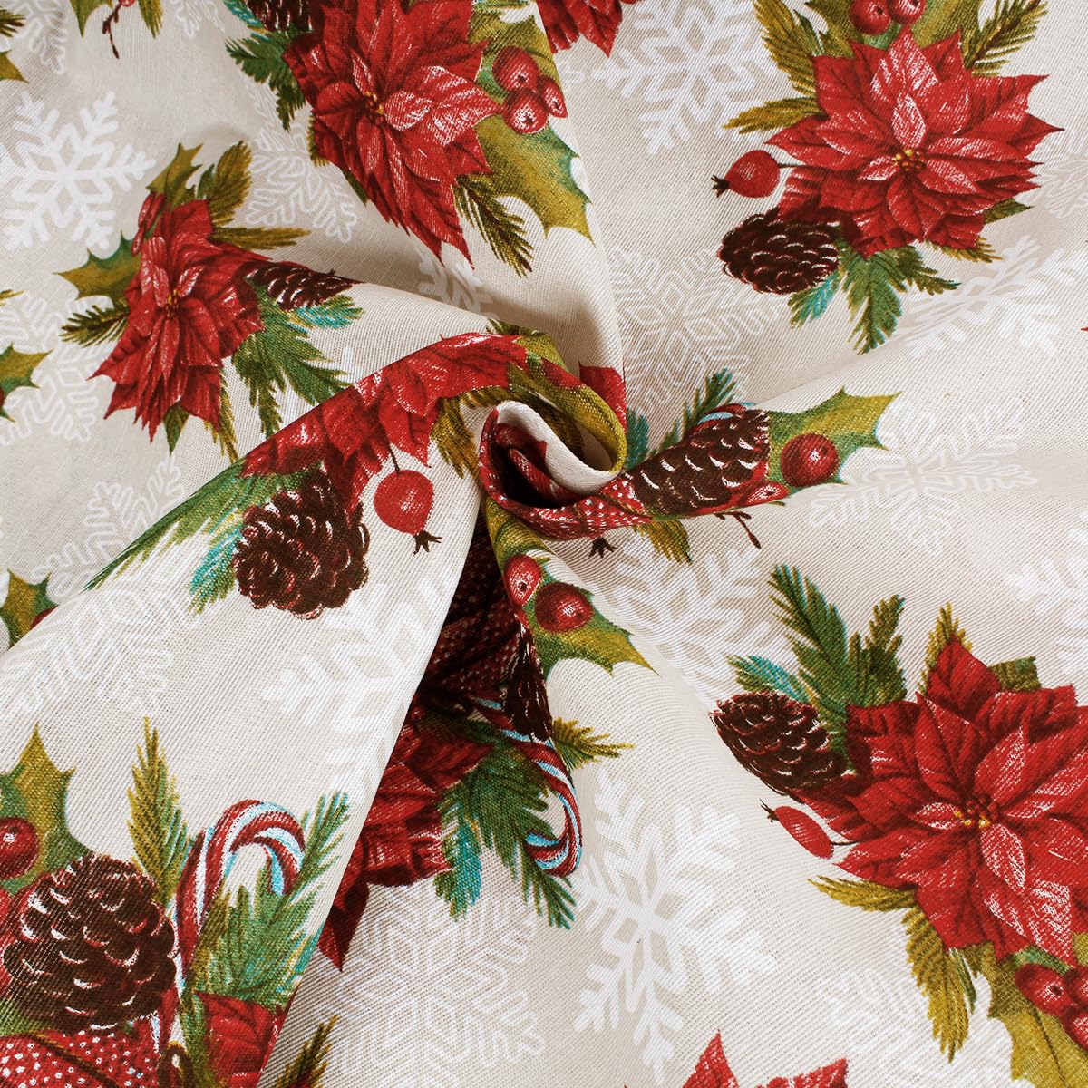 Byour3 - Copridivano Natalizio 1 2 3 4 Posti Granfoulard Cotone Misto Natale Telo Salvadivano Teli Arredo Foulard Copritutto Divani Ad Angolo Con Penisola destra sinistra (Palline Oro, 1 posto
