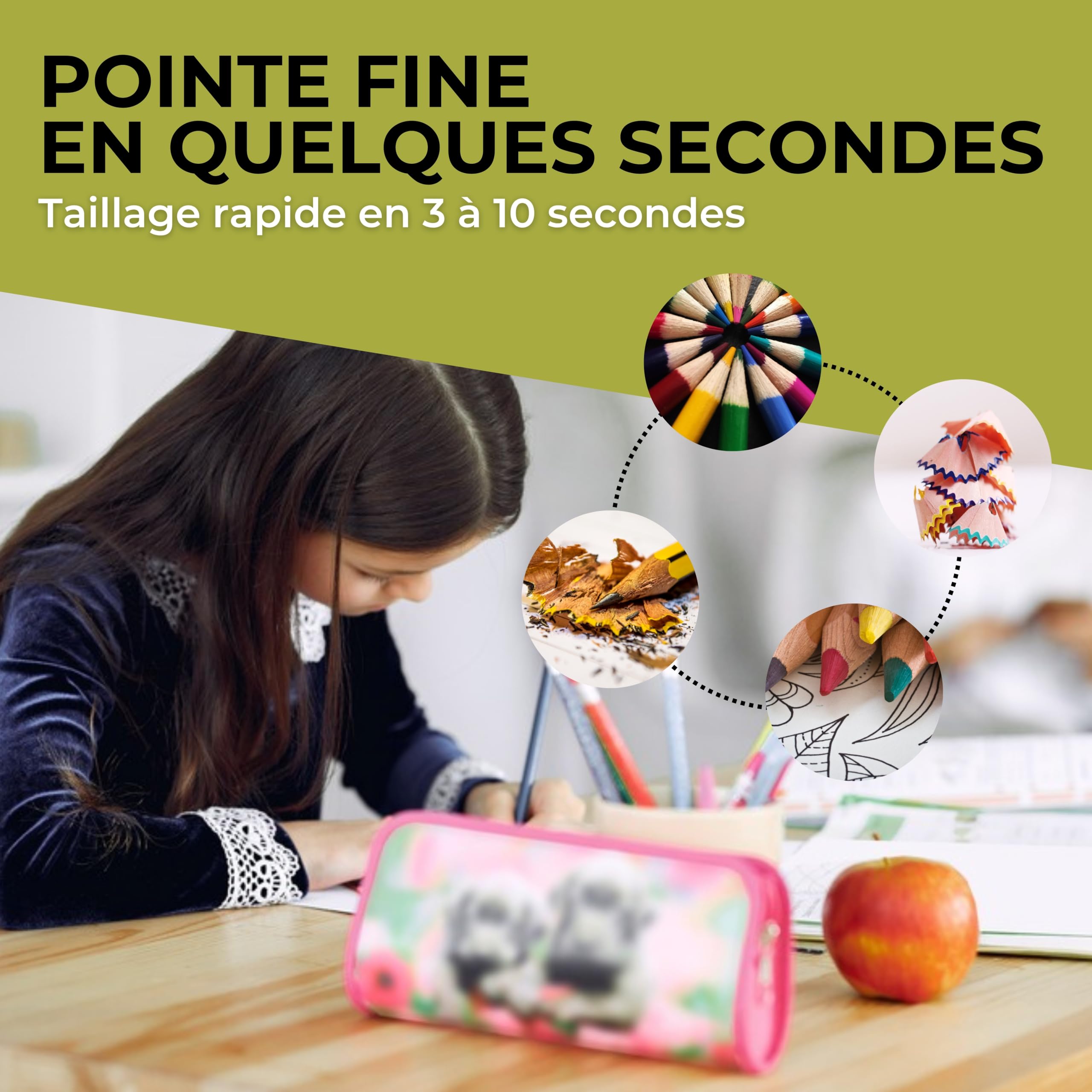 Notre taille crayon électrique et beau taille crayon automatique pour école