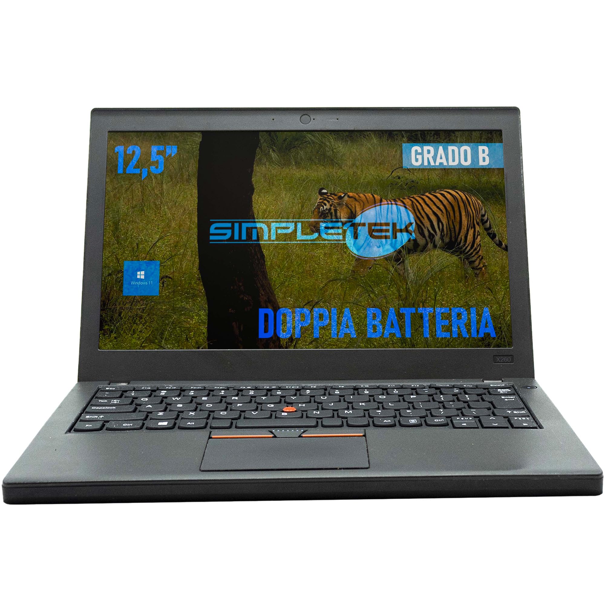 SIMPLETEK - Computer Portatile Notebook 12,5" | 8GB RAM | SSD 240GB | i3 | Windows 11 | Computer Portatile (Ricondizionato)