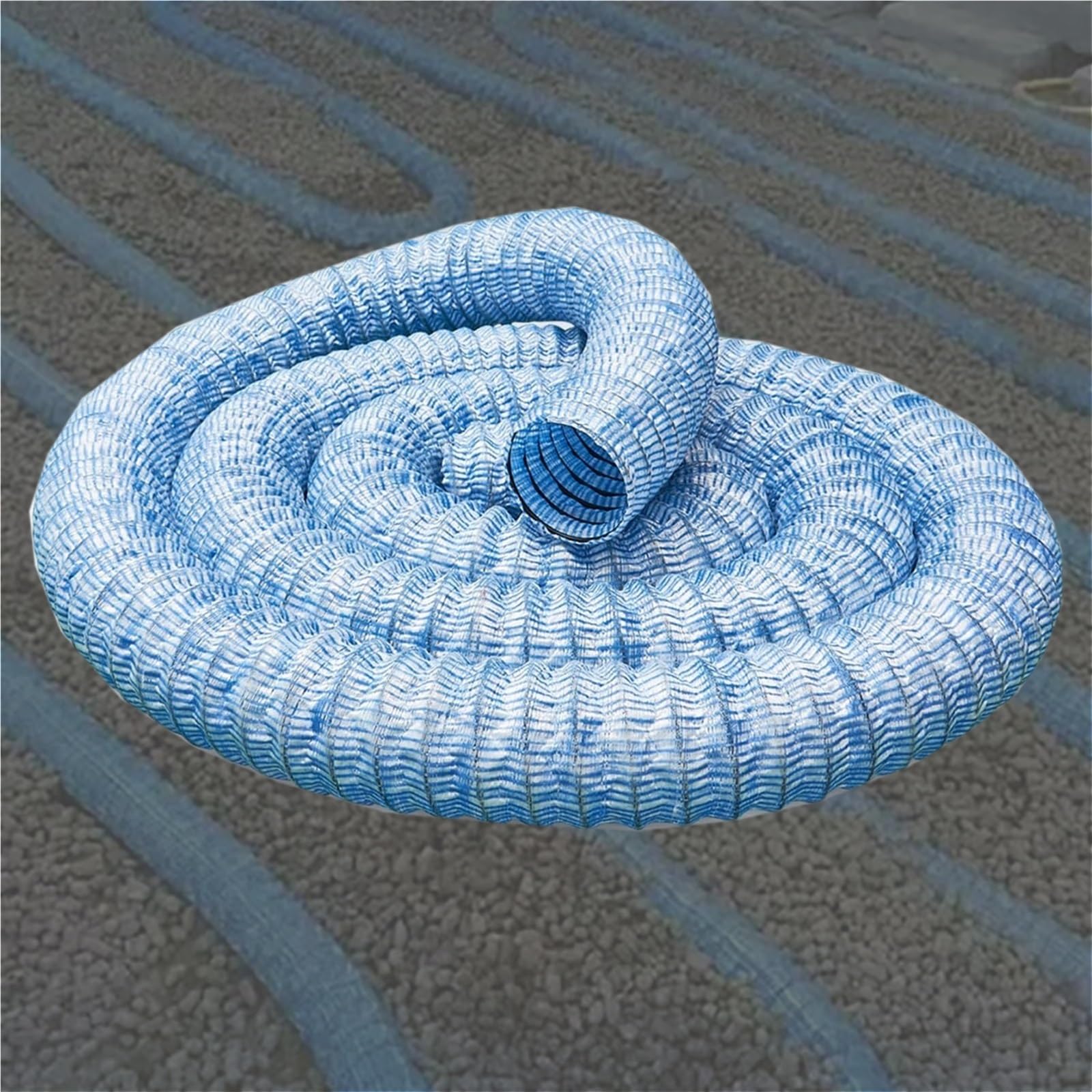 Generico Tubo di drenaggio Francese Tubo Permeabile Flessibile da 50, 80, 100, 150, 200, 250, 300 Mm di Diametro, Tubo Flusso Perforato Morbido per Cantieri Edili, Campo(L 7M/Dia 200MM)