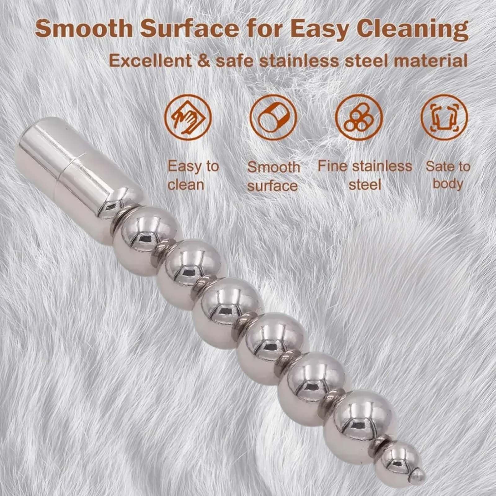 6PCS Edelstahl-Harnröhrenstift-Set – Perlenförmiger Harnröhrenplug-Dilatator für Männer, polierte Harnröhren-Dehnung & Penisplug für männliche Stimulation und Masturbation