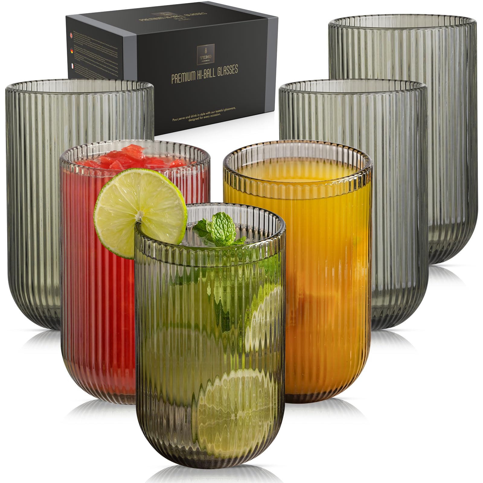 Hoog Tumbler Glass voor Cocktail Modern Luxury Design Hoog Tumbler Glass voor Cocktail Modern Luxury Design