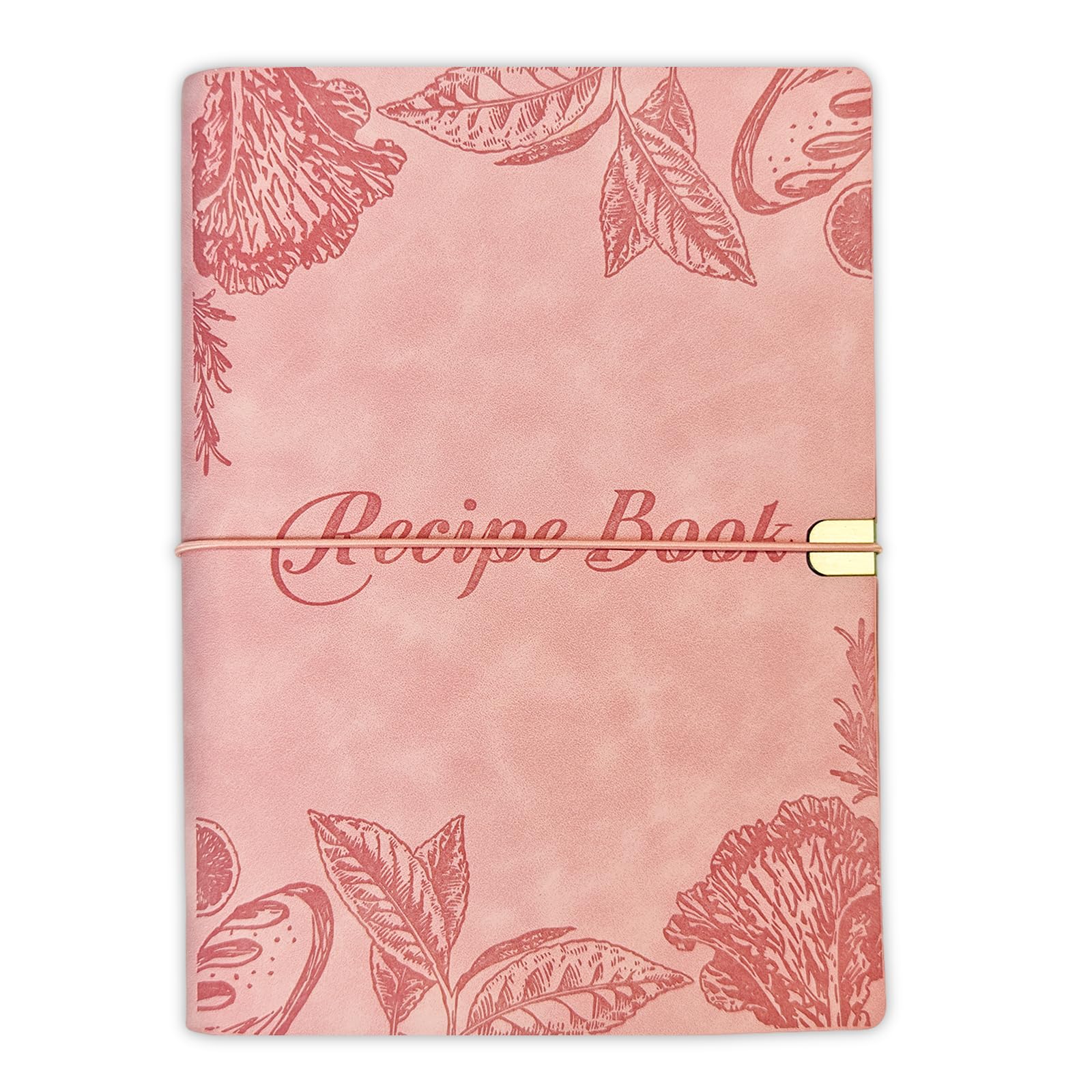 GoShambar Blank Recipe Book to Write in Your Own Recipes, Leather Cookbook