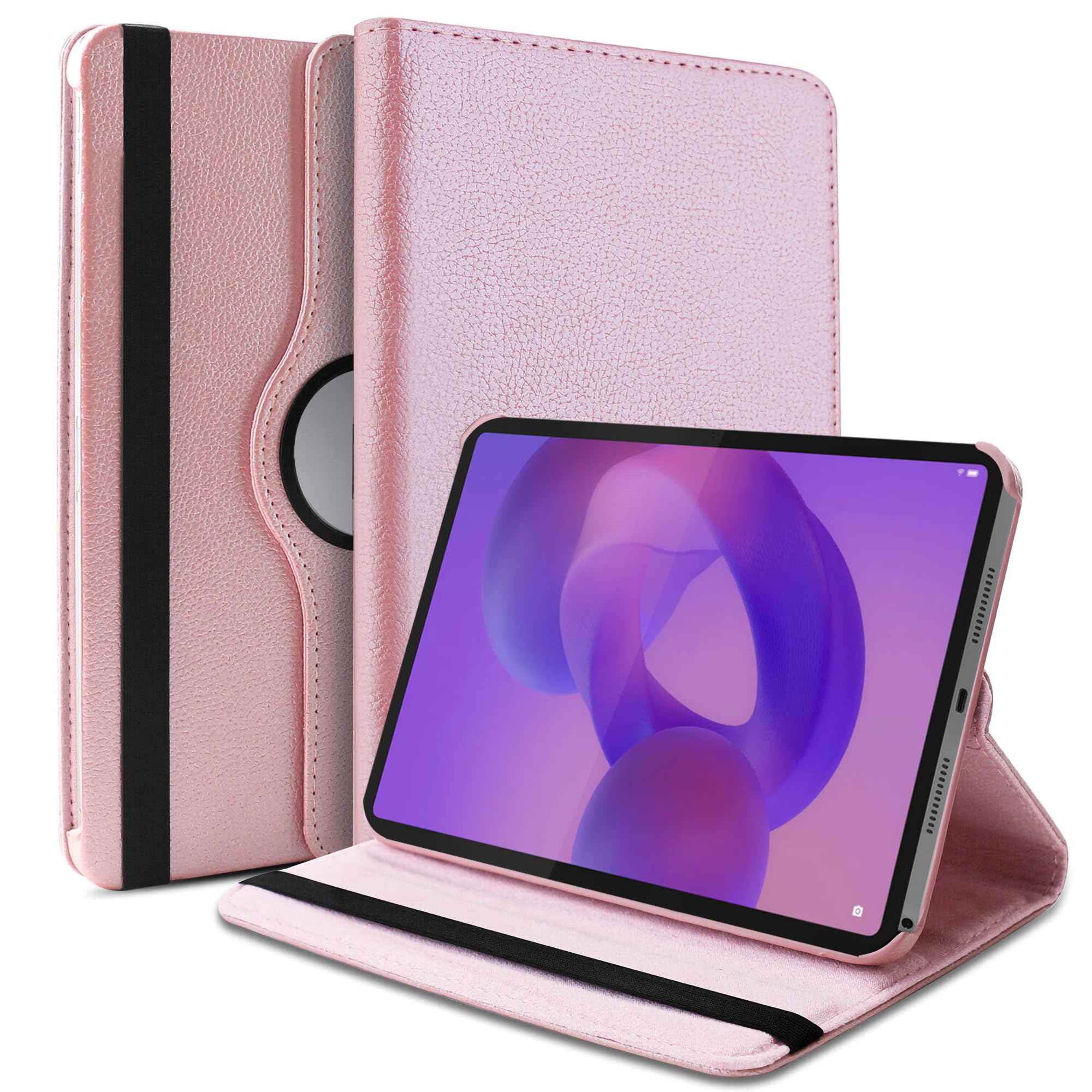 TGK 360 Rotatable Flip Cover for Lenovo Idea Tab 11 inch Case 2025 TB-336ZU TB-336FU (Rose Gold)-image-31