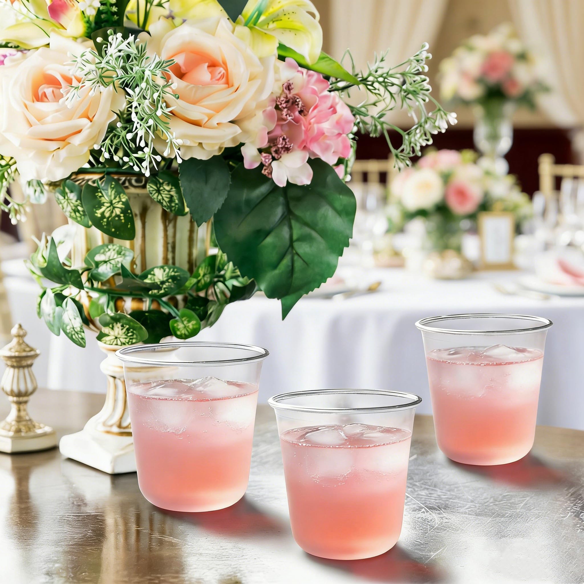 50 Pack 12 oz Clear Plastic Cups Disposable Cocktail Cups — Amazon image 8