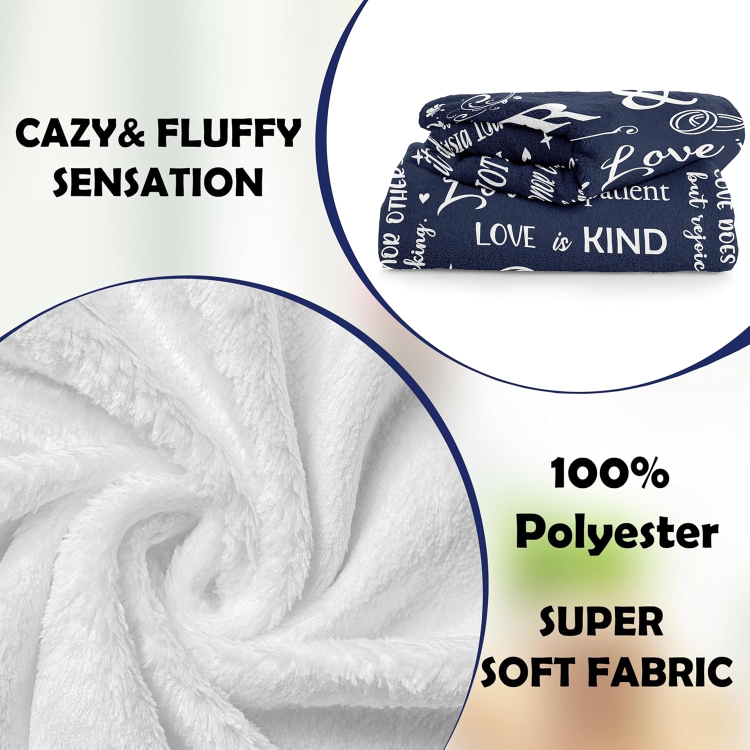 Wedding Gifts for Couples 2025, Bridal Shower Gifts for Bride to Be, Anniversary/Wedding Registry/Marriage Gifts for Newlyweds Couple Bride Groom Husband Wife, Mr and Mrs Blanket 50"X60" - Image 6