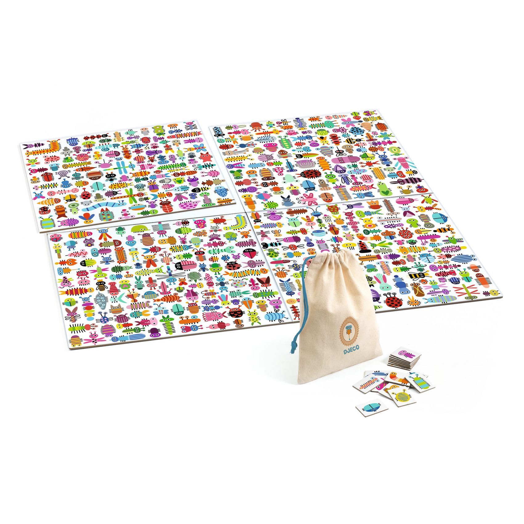 Djeco Jouet classique Tiny Beasts FSC Mix - Jeu éducatif.
