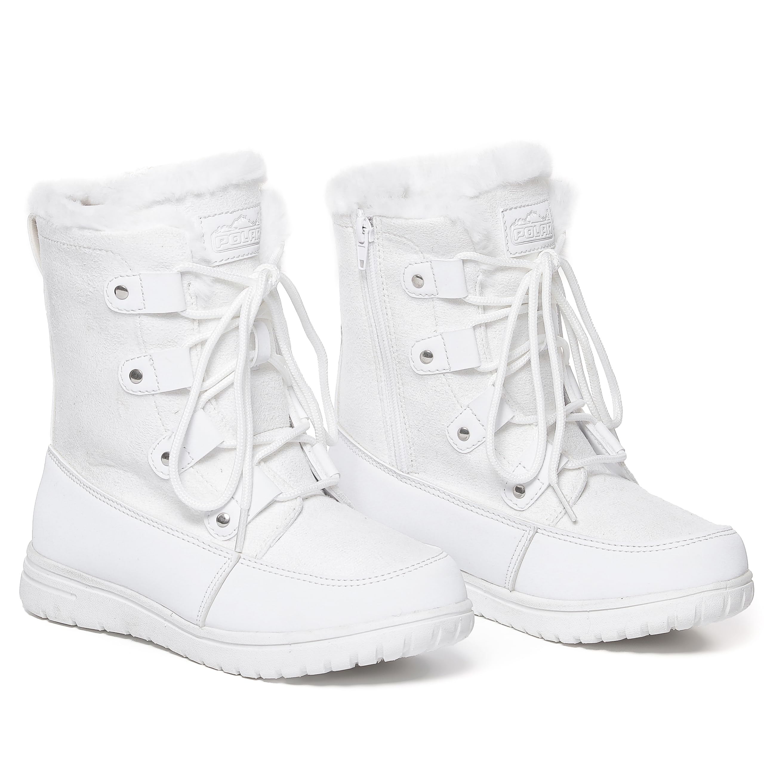 Polar Boot Womens Fleece Lined Snow Winter Waterproof Hiking Durable Ankle Boots - UK10/EU43