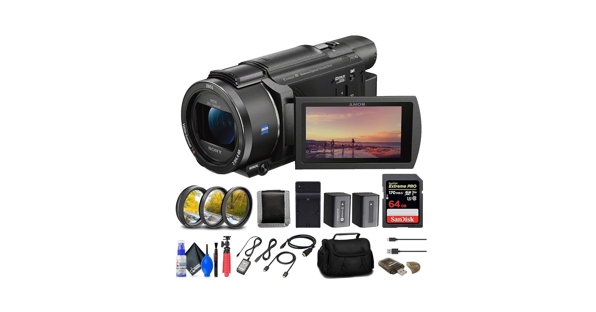 Amazon | Sony FDR-AX53 4K Ultra HD ハンディカム カムコーダー