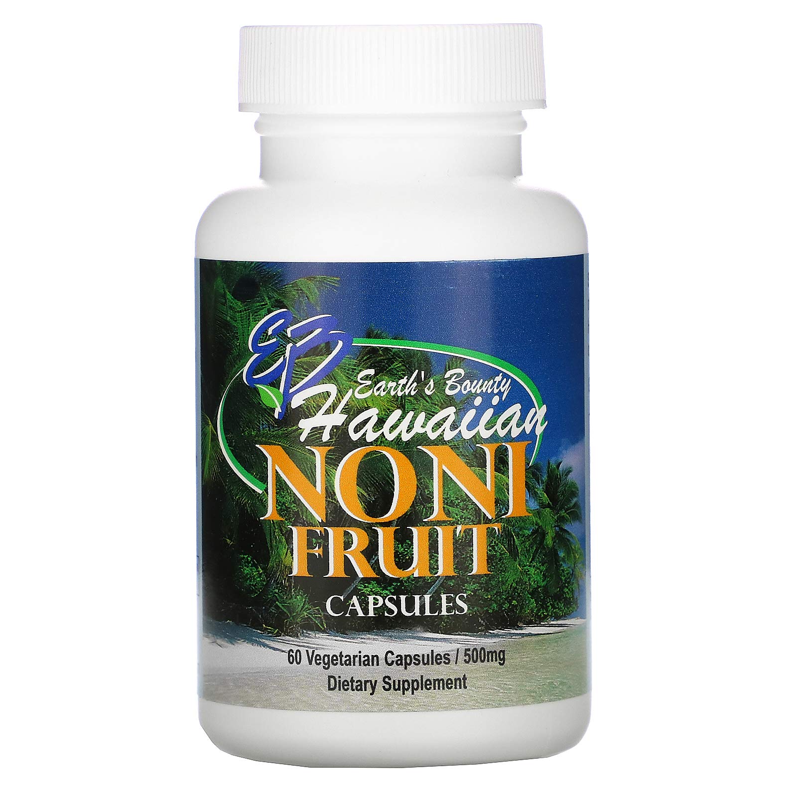 Noni Fruit, Hawaiian, 500 mg, 60 Veggie Caps