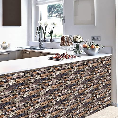 Miniatura 5 de Azulejos autoadhesivos para pared de baño, 10 hojas de azulejos adhesivos en la parte posterior, calcomanías adhesivas para azulejos en la parte