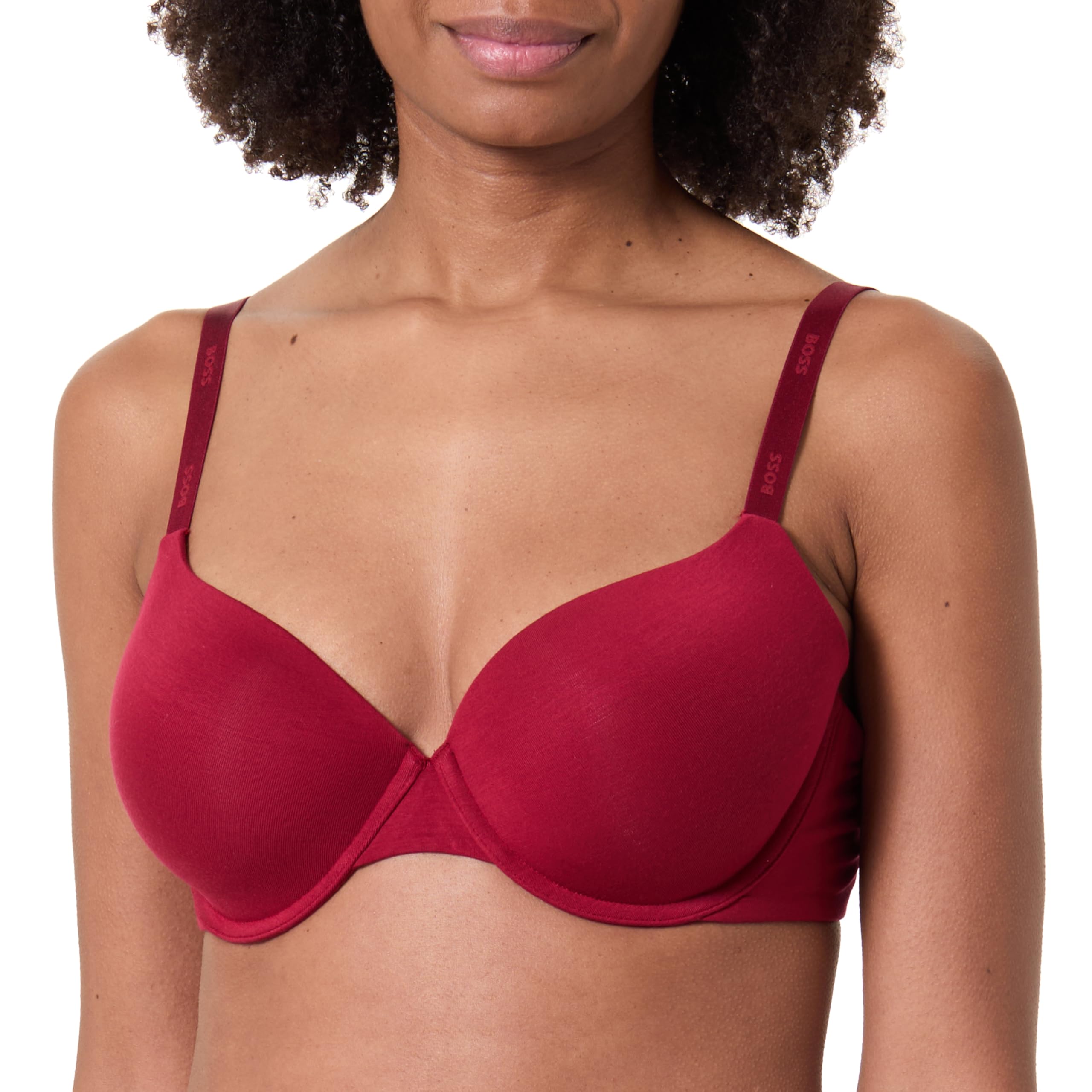 BOSS Women's Underwire Bra, Dunkelrot, 36B
