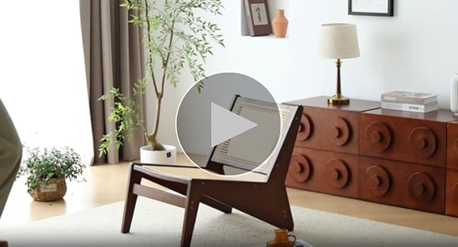 Amazon.com: Furlide Rattan Accent Chair for Living Room, Mid