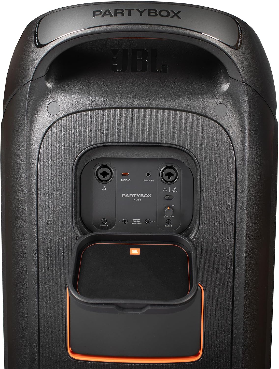 JBL PartyBox 720 Portable Bluetooth Speaker | Powerful 800W Sound | Dynamic Lightshow | 15-Hour Playtime | for Indoor & Outdoor Events | Splashproof + Two Microphone System + AUX Cable - Karaoke Kit