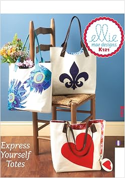 Kwik Sew Patterns K0121 Bags/Coin Purse and Head Phone Case with Applique Sewing Template, One Size